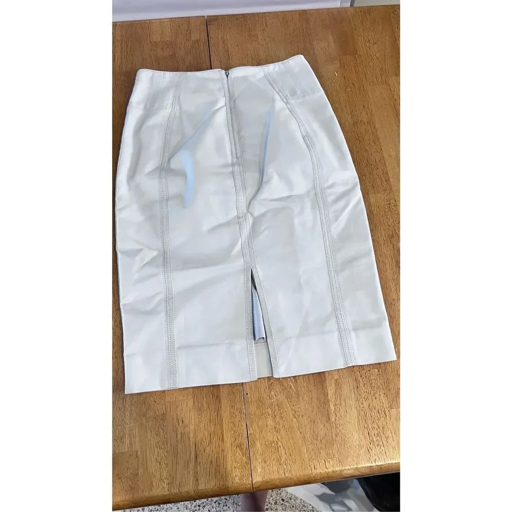 WHBM WHITEHOUSE BLACK MARKET perfect form white skirt sz 0